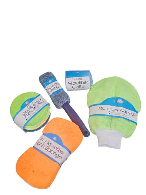 Autaux 9-Piece Microfiber Car Cleaning & Detailing Kit