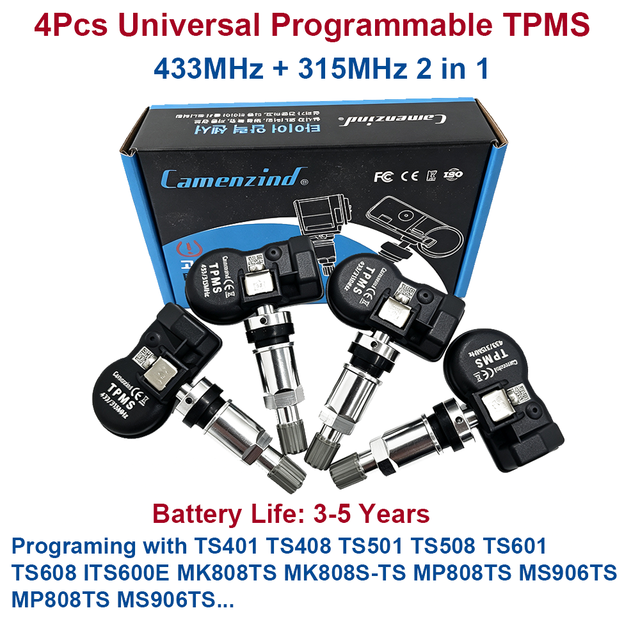Autaux TPMS Tire Pressure Monitoring System – Solar 4-Sensor